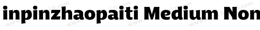 inpinzhaopaiti Medium Noncommercial字体转换